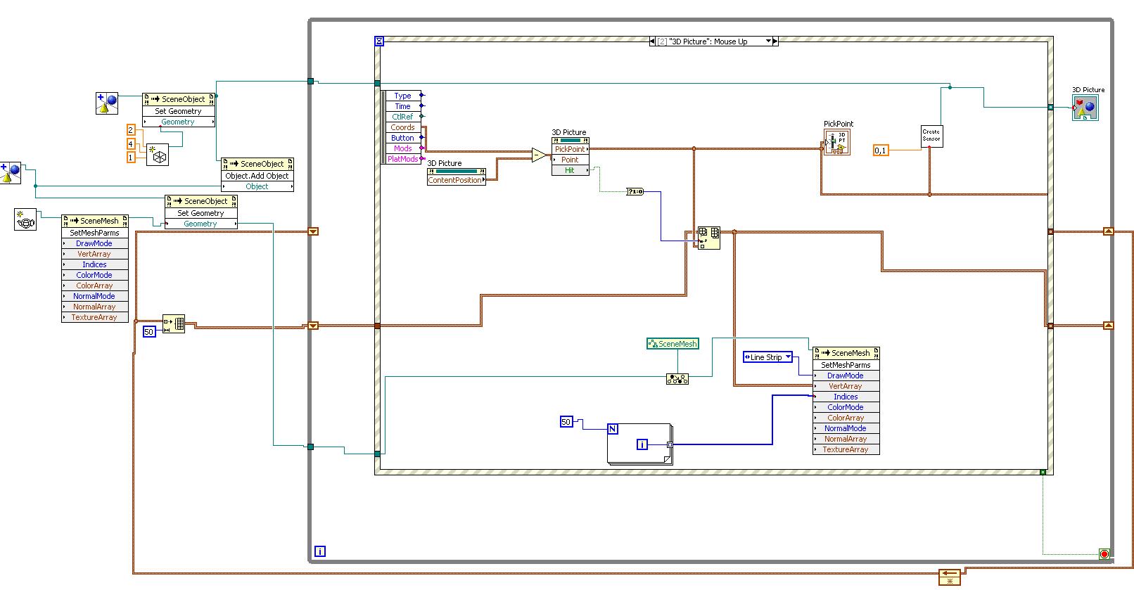 make a path through points in 3D LabVIEW General LAVA